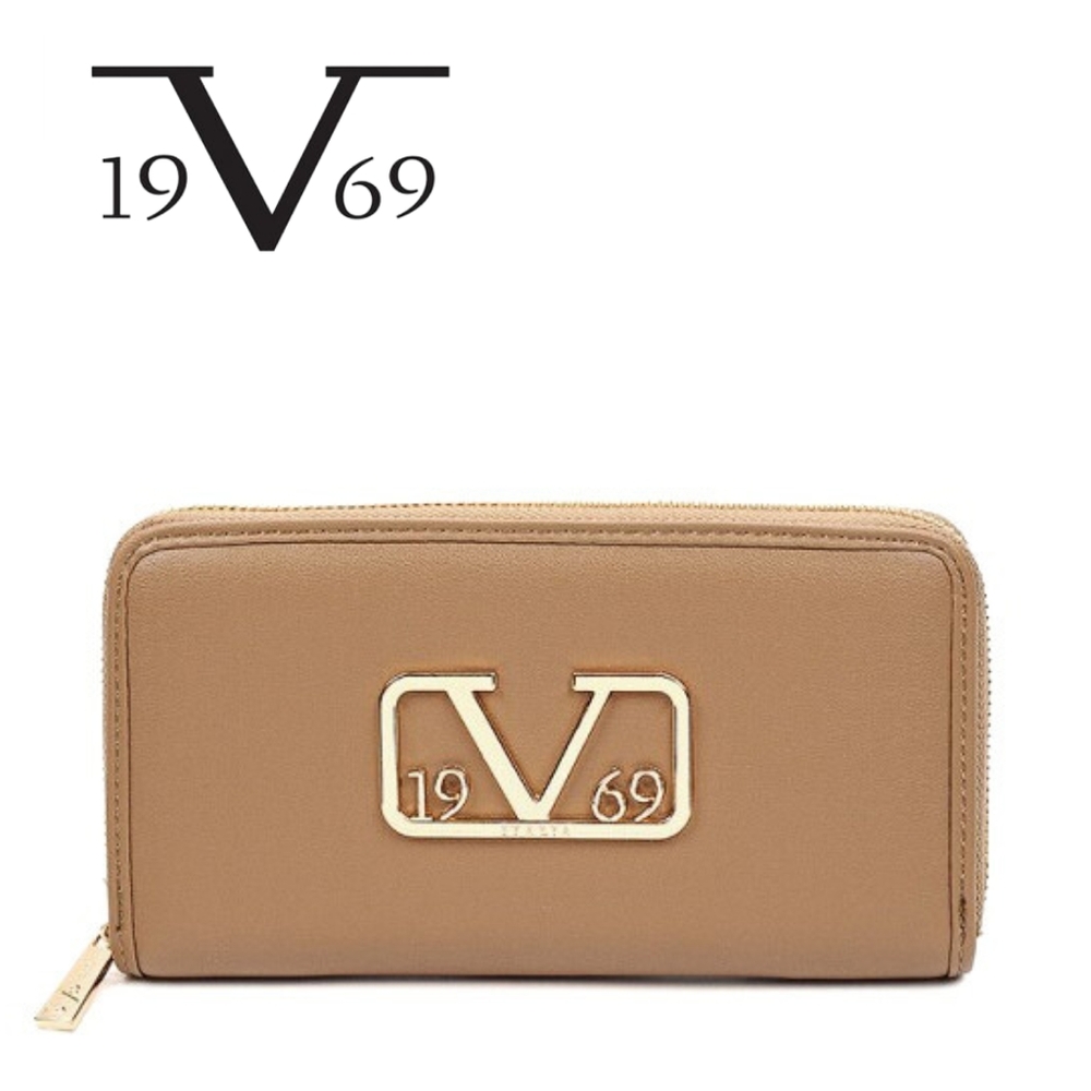 ITALIA BY VERSACE 1969- Pilar Wallet - Khaki/Gold